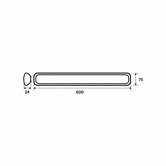 Світильник лінійний світлодіодний Eurolamp EMC LED 18W 4000K 0,6 м (18728643) - фото 3