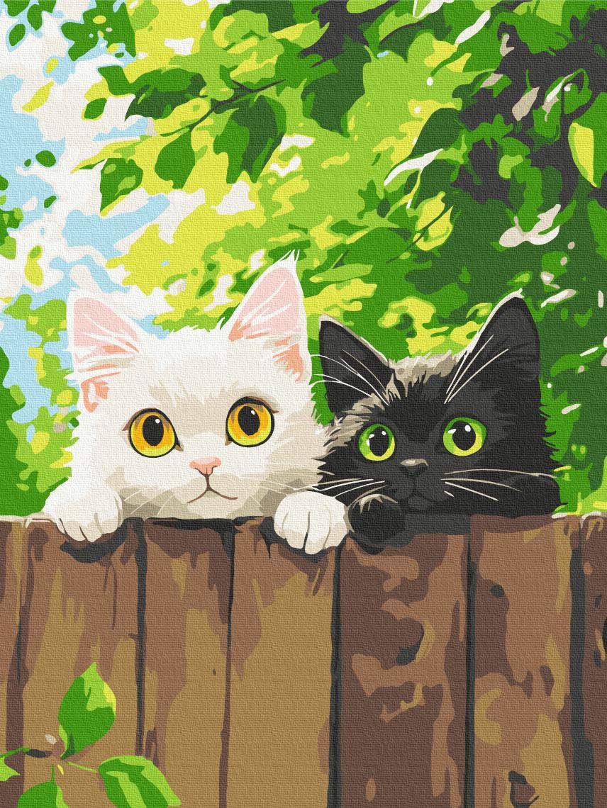 Картина по номерам Brushme Пушистые разведчики 30x40 см (KBS0192)