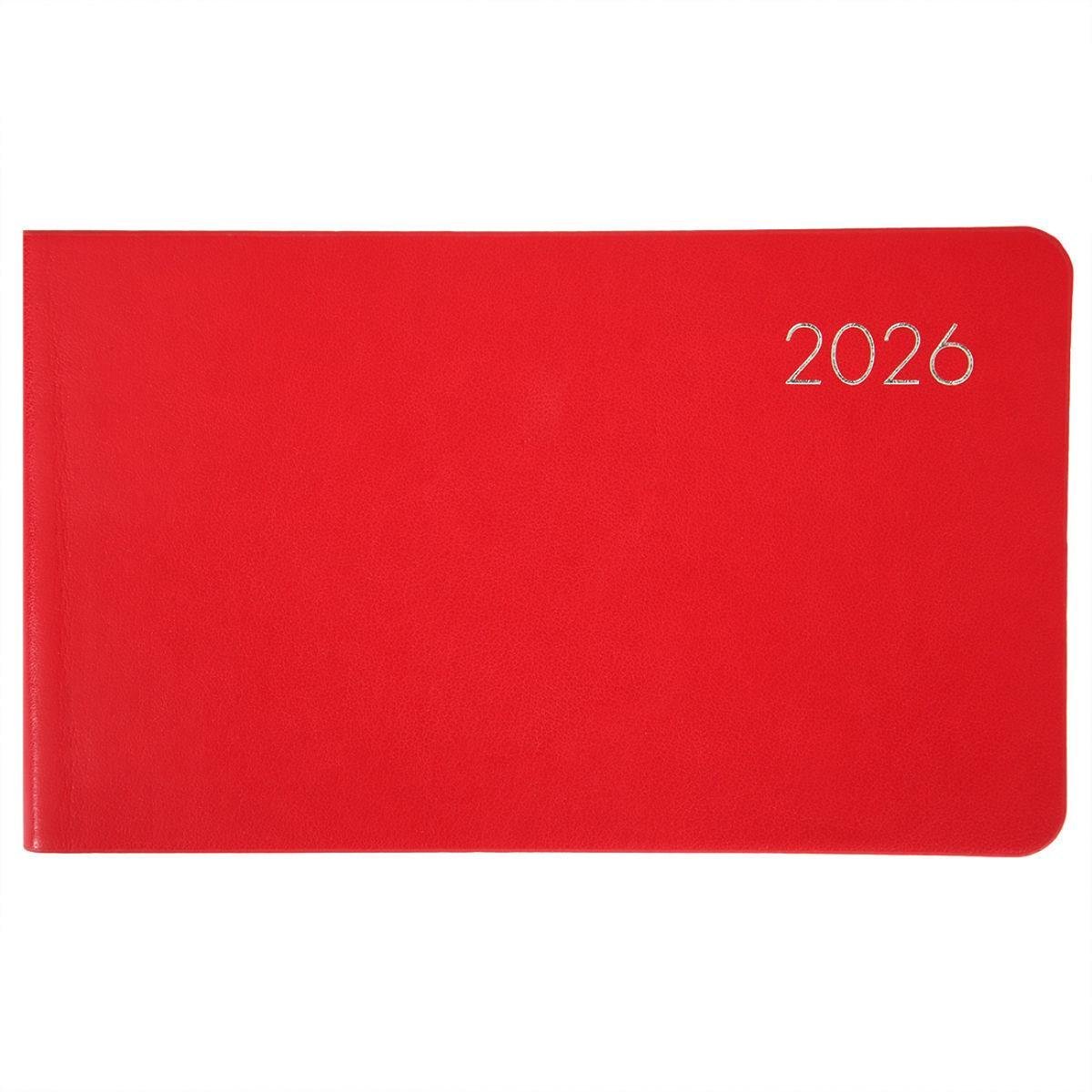 Еженедельник датирован 2026 Leo Planner Glory 10х17 см 128 стр. Красный (252652)