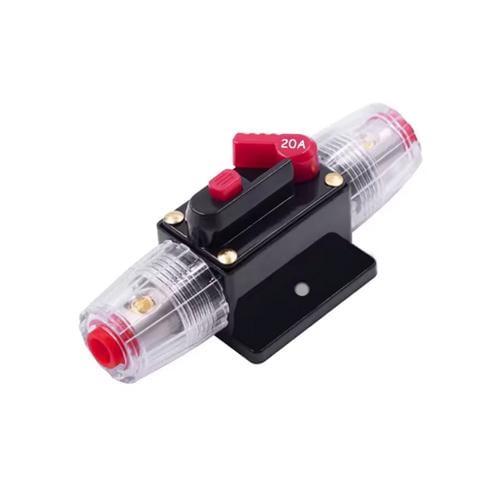 Запобіжник автоматичний DC 12–48В 20А із ручним скиданням тип B (918-16720)