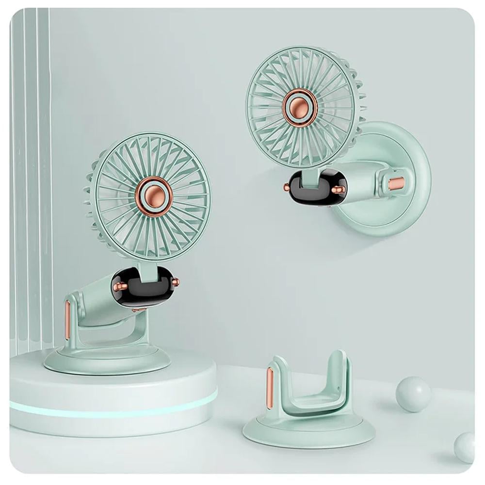 Міні-вентилятор портативний Portable Fan PF-10 USB акумуляторний 2400 мАг 4в1 Зелений (SS-101) - фото 2 Міні-вентилятор портативний Portable Fan PF-10 USB акумуляторний 2400 мАг 4в1 Зелений (SS-101) - фото 2