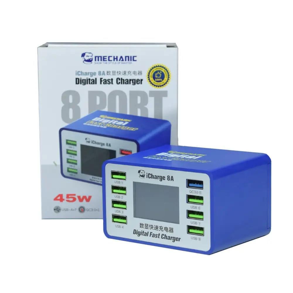 Зарядная станция Mechanic iCharge 8A 7 USB 2,4A 1 QC3.0 45W (ART-15243) - фото 4