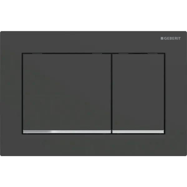 Клавіша змивна Geberit Omega30 для подвійного змиву Чорний матовий (115.080.14.1)