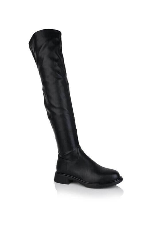 Ботфорти демісезонні жіночі однотонні на флісі Носи Своє р. 36 Чорний (15405)