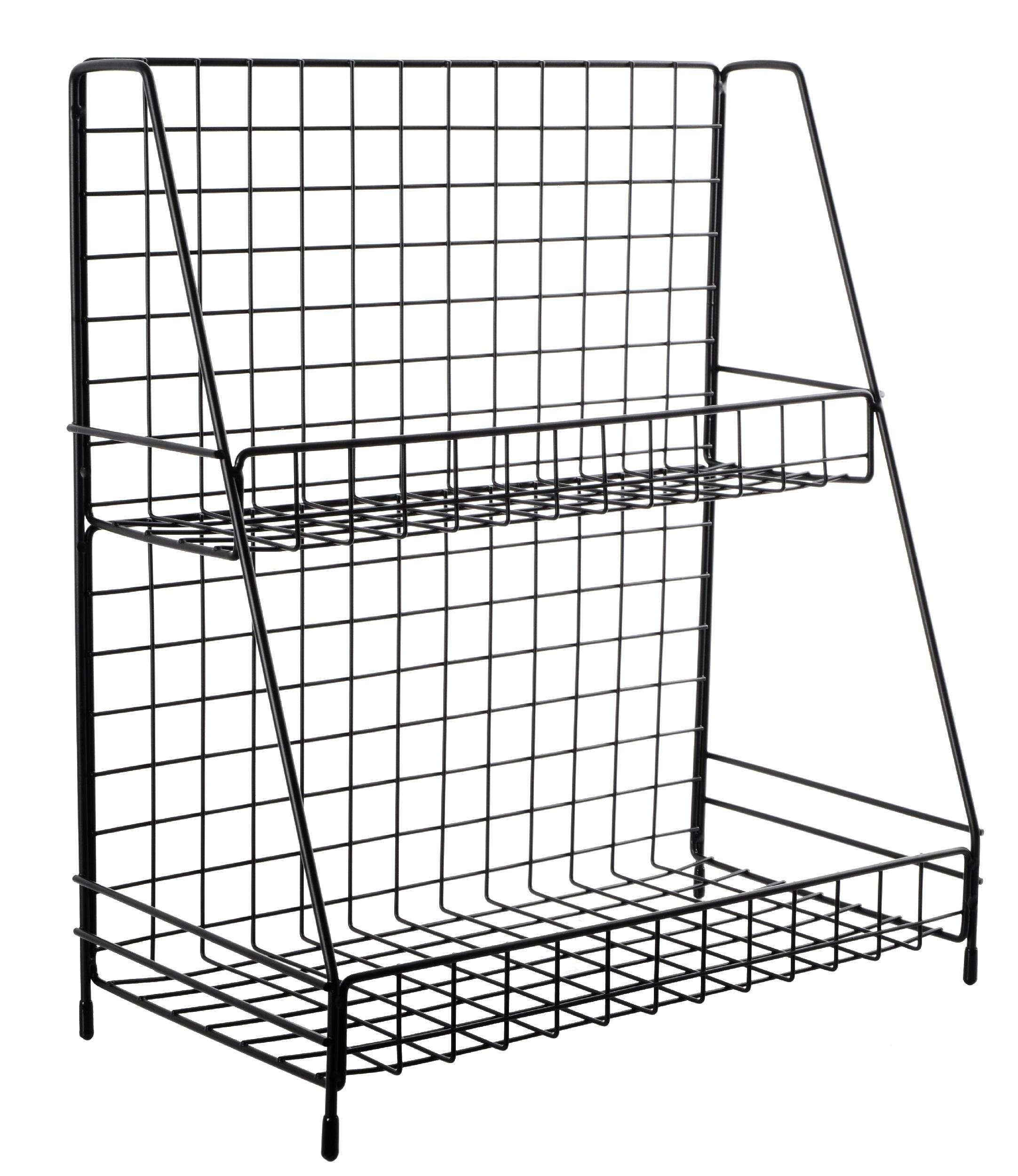 Двоярусна полиця для кухні Ringel Raum 30x15,5x34 см Чорний (RG-025b) Двоярусна полиця для кухні Ringel Raum 30x15,5x34 см Чорний (RG-025b)