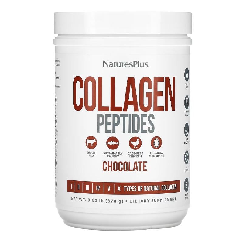 Колаген Natures Plus Collagen Peptides Шоколад 378 г (22599-01)