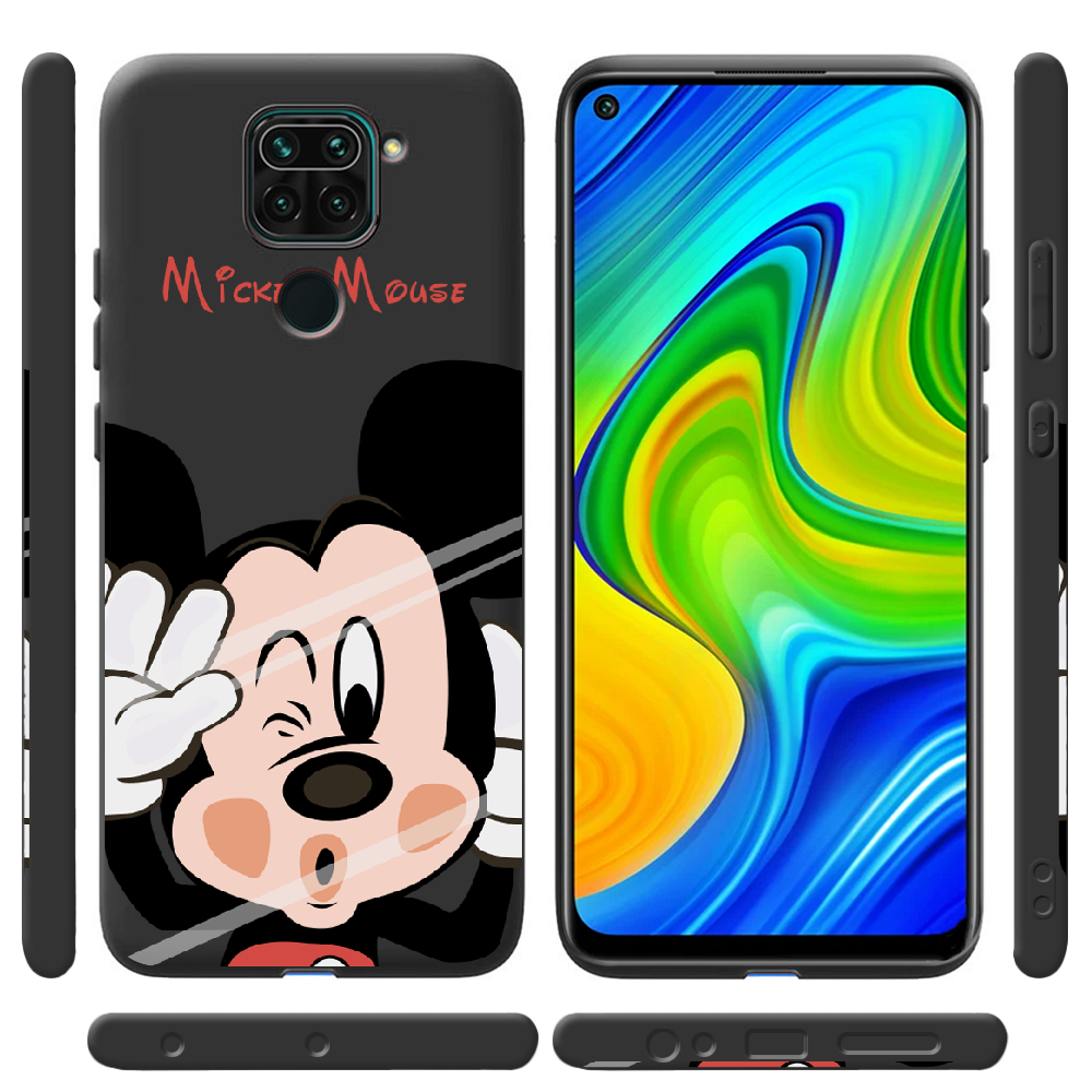 Чехол с рисунком Boxface Xiaomi Redmi Note 9 Mister M Черный силикон (39801-cc58-41087) - фото 2