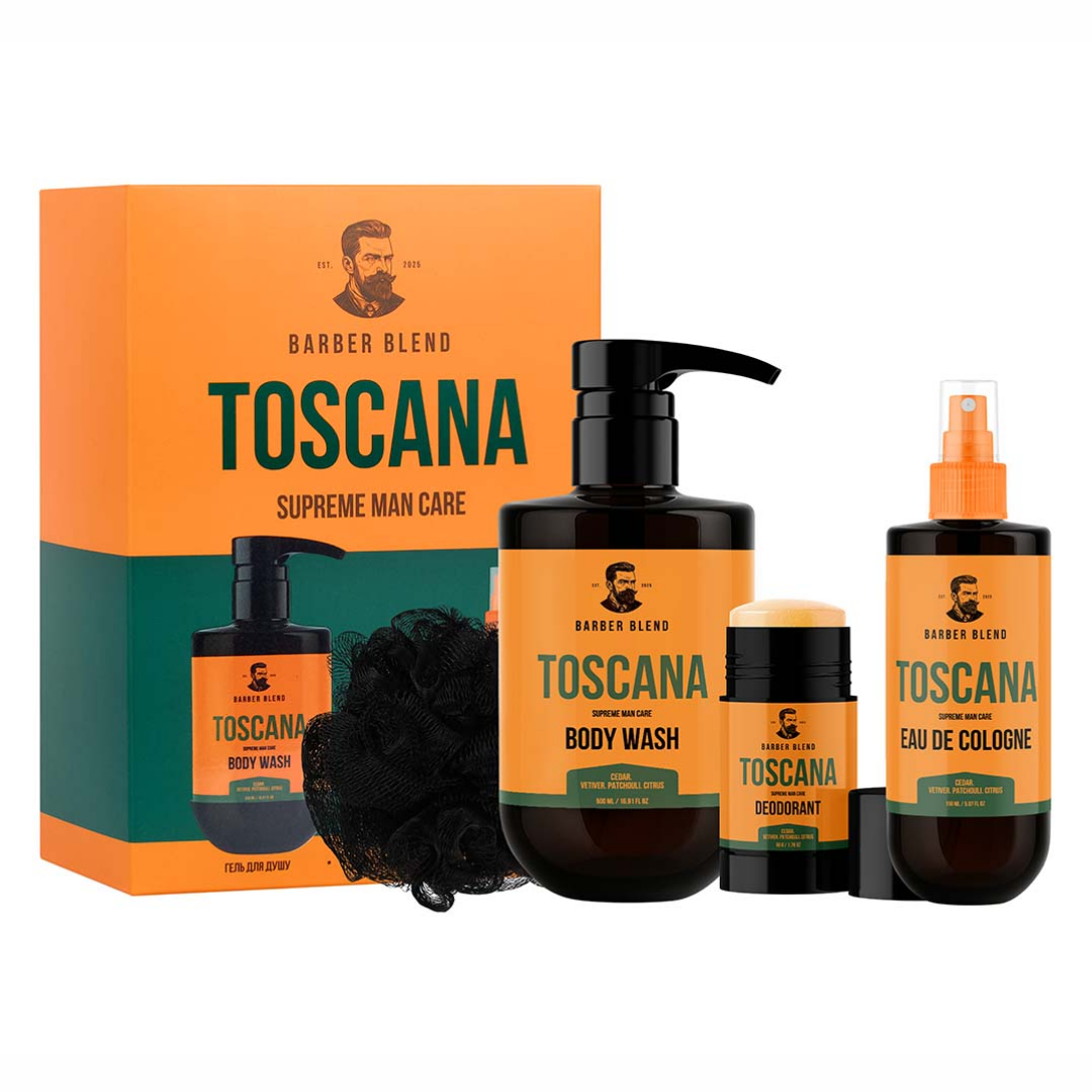 Подарочный набор для мужчин BARBER BLEND Toscana