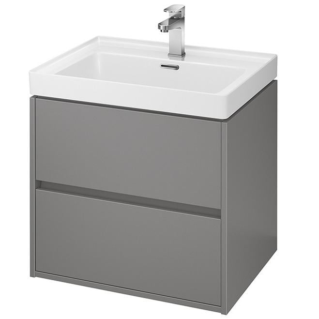 Тумба под умывальник подвесная Cersanit Crea FZZW1008851564 59,4x53,3x44,7 см Серый (91040)