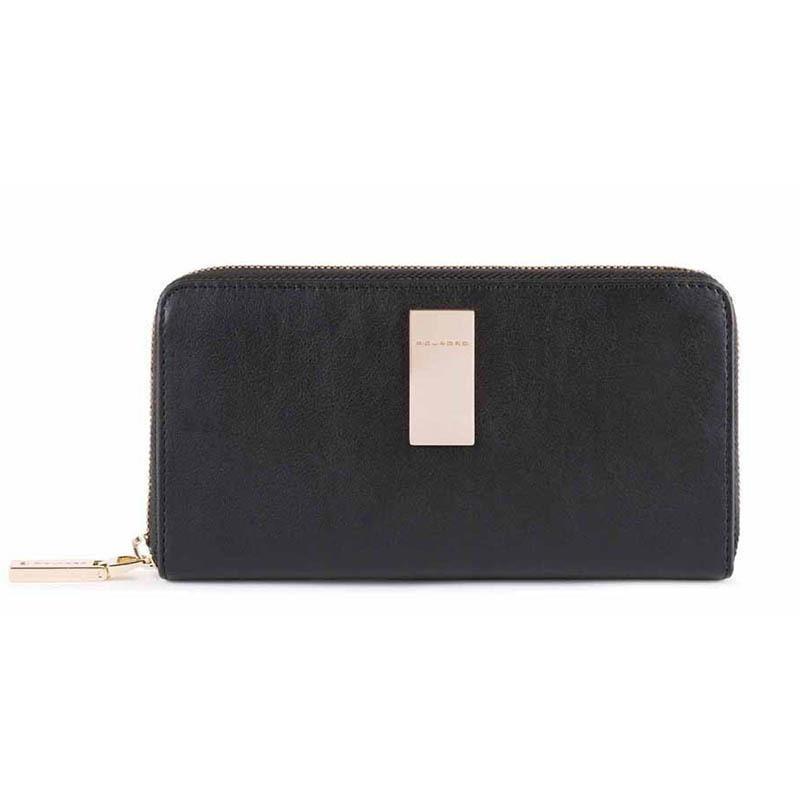 Портмоне женское Piquadro Dafne Black на молнии с RFID защитой (PD1515DFR_N)