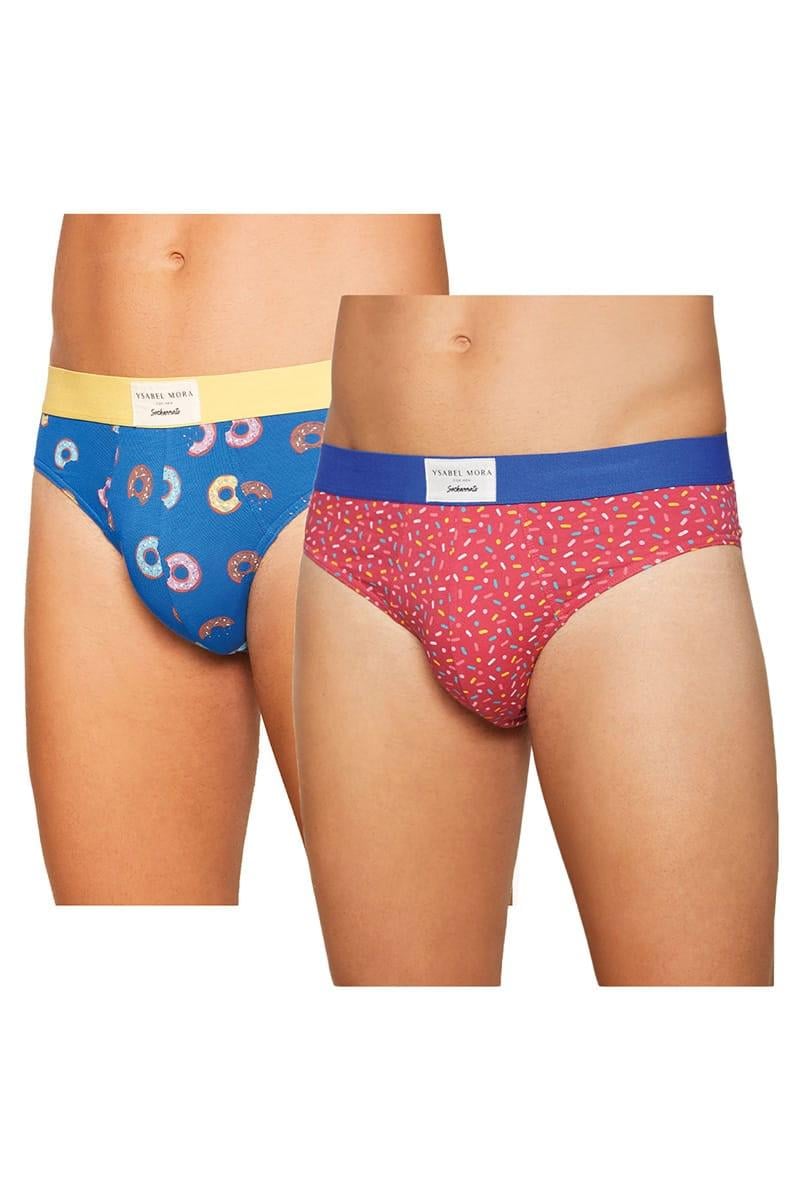 Трусы слип Ysabel Mora р. 50/L Синий/Коралловый (68803)