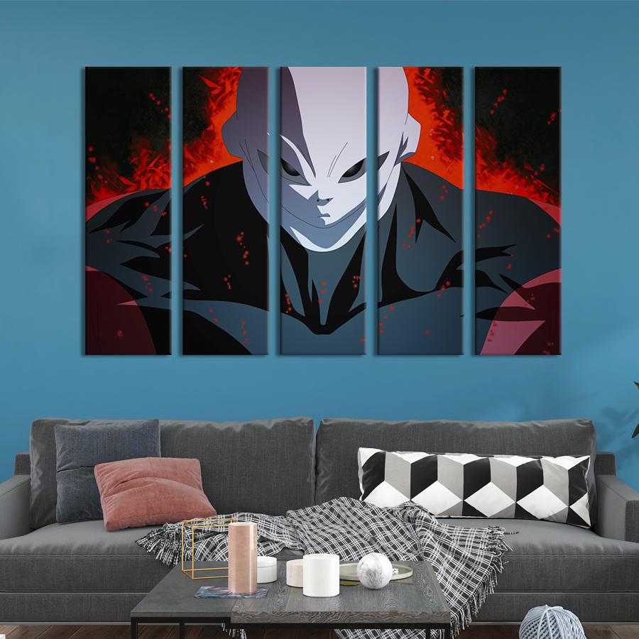 Картина на холсте Могущественный воин Джирен из аниме Dragon Ball 87x50 см (1445-51)