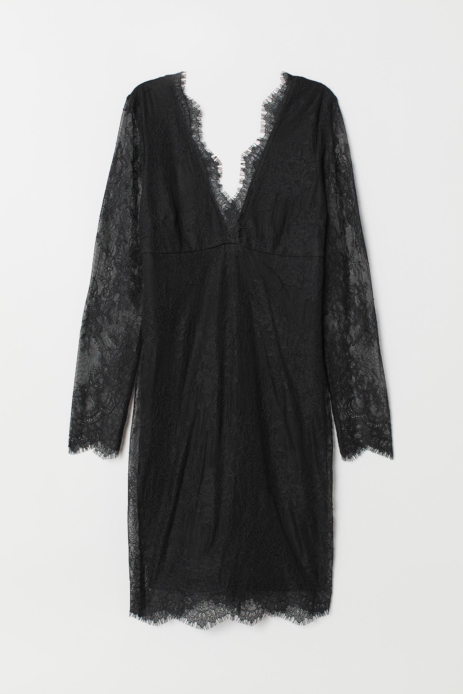 Платье H&M XS Черный (302633983)