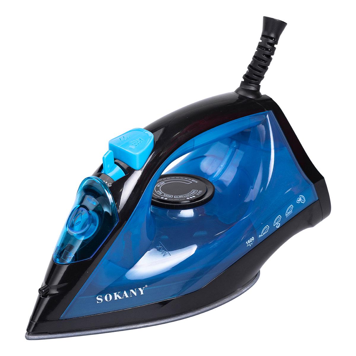 Праска ручна парова Sokany з керамічним покриттям для одягу 1600 Вт Синій (5922) - фото 3 Праска ручна парова Sokany з керамічним покриттям для одягу 1600 Вт Синій (5922) - фото 3
