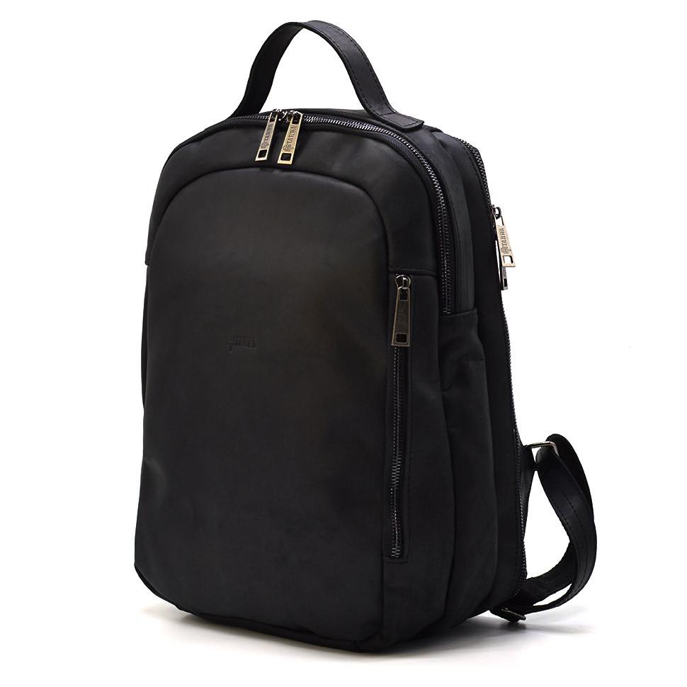Городской рюкзак TARWA RA-3072-3md Crazy Horse Черный (60232)