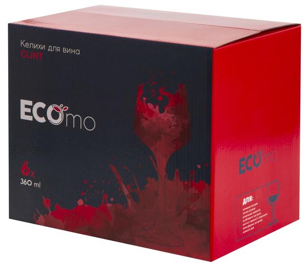 Набір келихів для вина Ecomo Glint GB086303 360 мл 6 шт. (116810) - фото 3 Набір келихів для вина Ecomo Glint GB086303 360 мл 6 шт. (116810) - фото 3