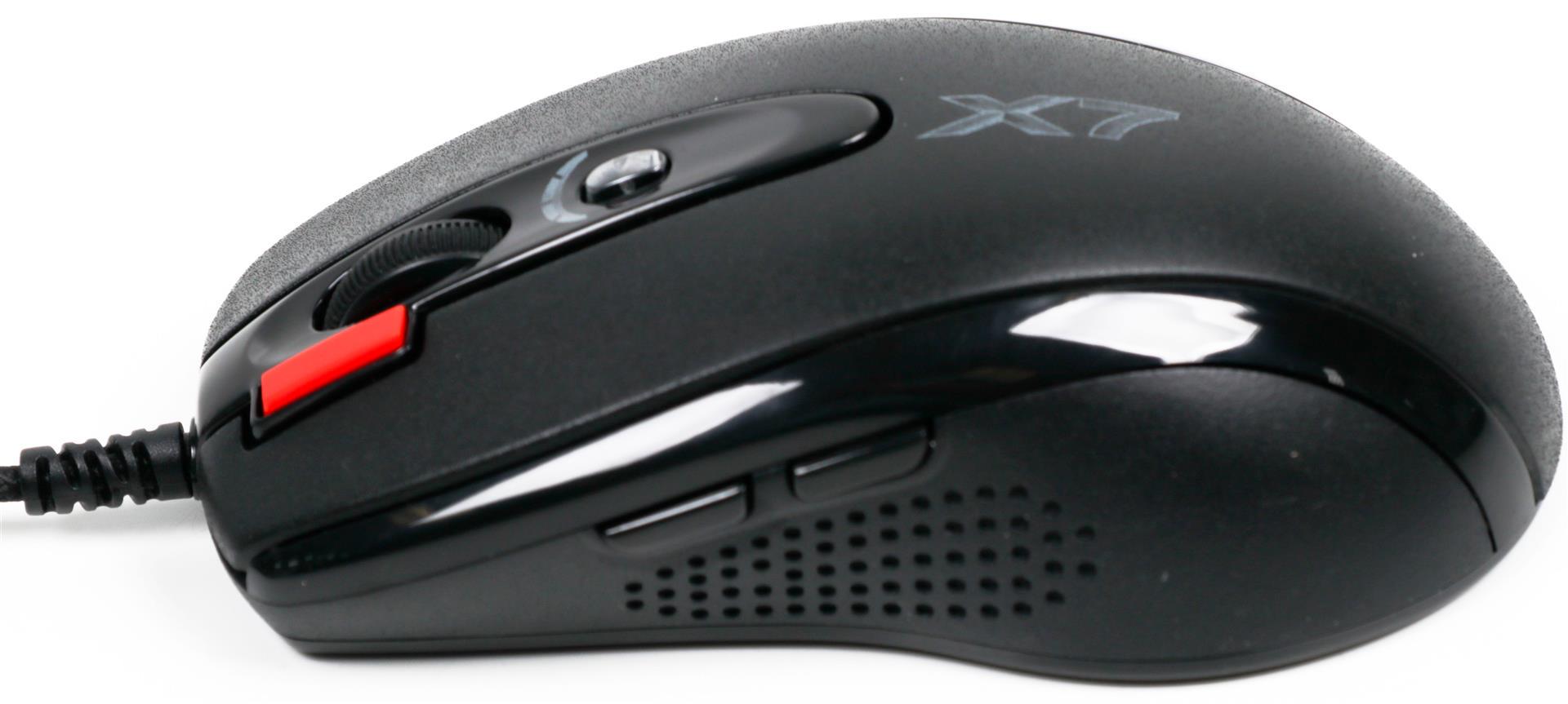 Компьютерная мышка проводная A4Tech X-710BK и ковриком X7-200MP Black (26712166) - фото 3