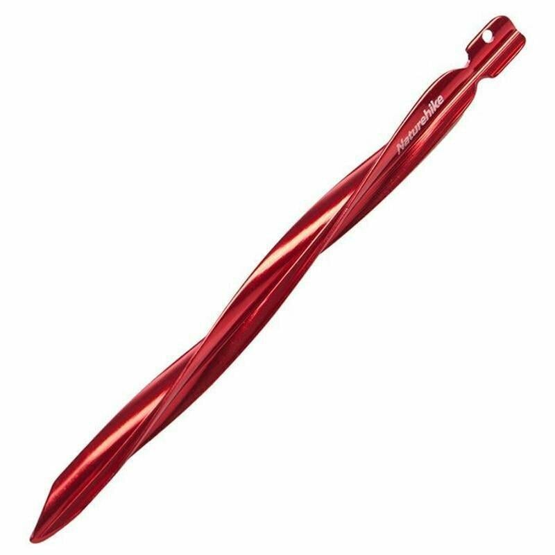 Кілочки Spiral Naturehike aluminum NH17D024-D 250 мм 4 шт. Red