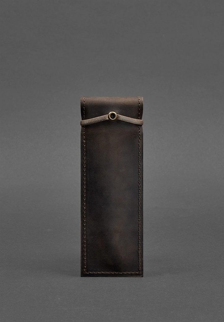 Чехол кожаный для ручек 1.0 Crazy Horse Темно-коричневый (A-026083) - фото 6 Чехол кожаный для ручек 1.0 Crazy Horse Темно-коричневый (A-026083) - фото 6