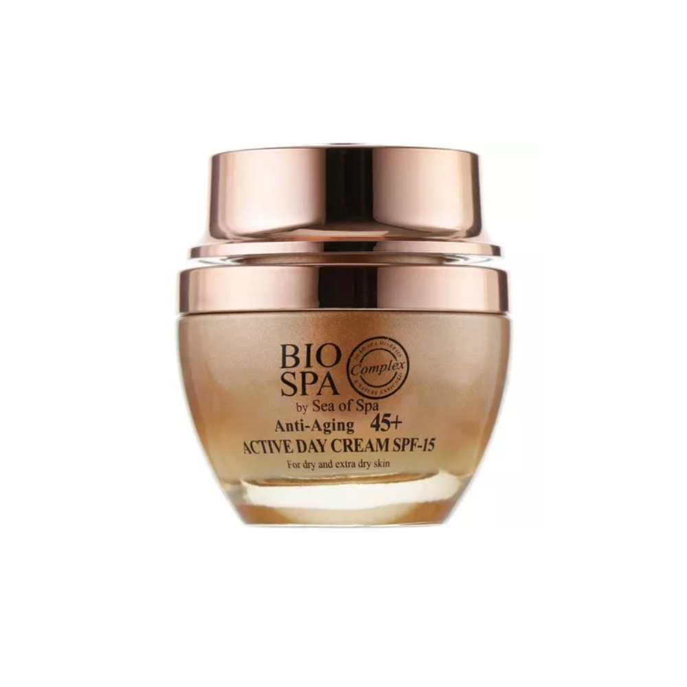 Крем антивіковий денний Sea of Spa Bio Spa Anti-Aging +45 Active Day Cream SPF15 50 мл Крем антивіковий денний Sea of Spa Bio Spa Anti-Aging +45 Active Day Cream SPF15 50 мл