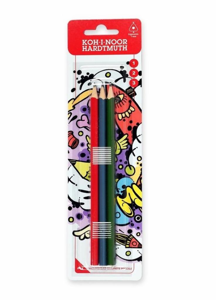 Карандаш графитный TEENAGE Koh-I-Noor 1802123003BL набор 3 шт. 7 мм (8593539347811)