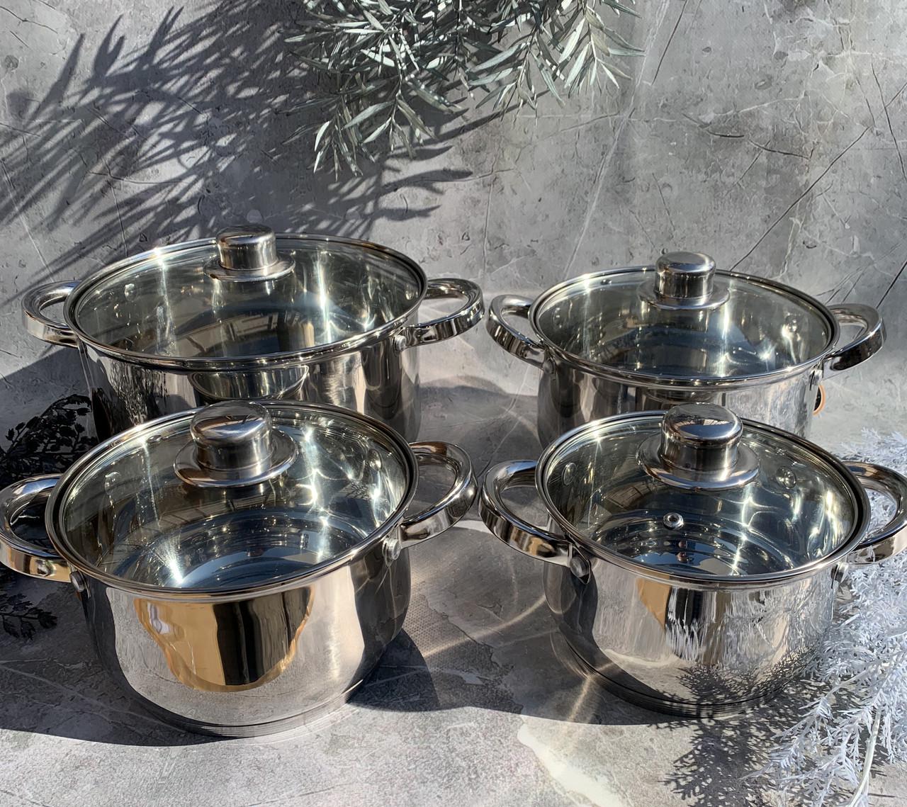 Набір каструль Edenberg EB-3734 8 пр. - фото 3 Набір каструль Edenberg EB-3734 8 пр. - фото 3