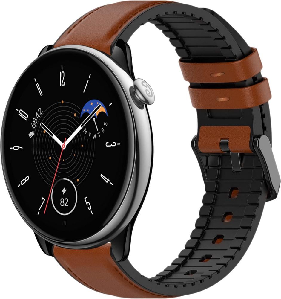 Ремешок кожаный Tamyx для Amazfit GTR Mini Brown (33494-30)