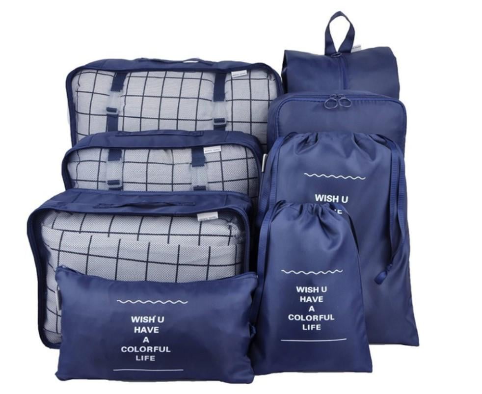 Набор органайзеров для поездок Travel storage bag 8 шт. Синий (28092950)