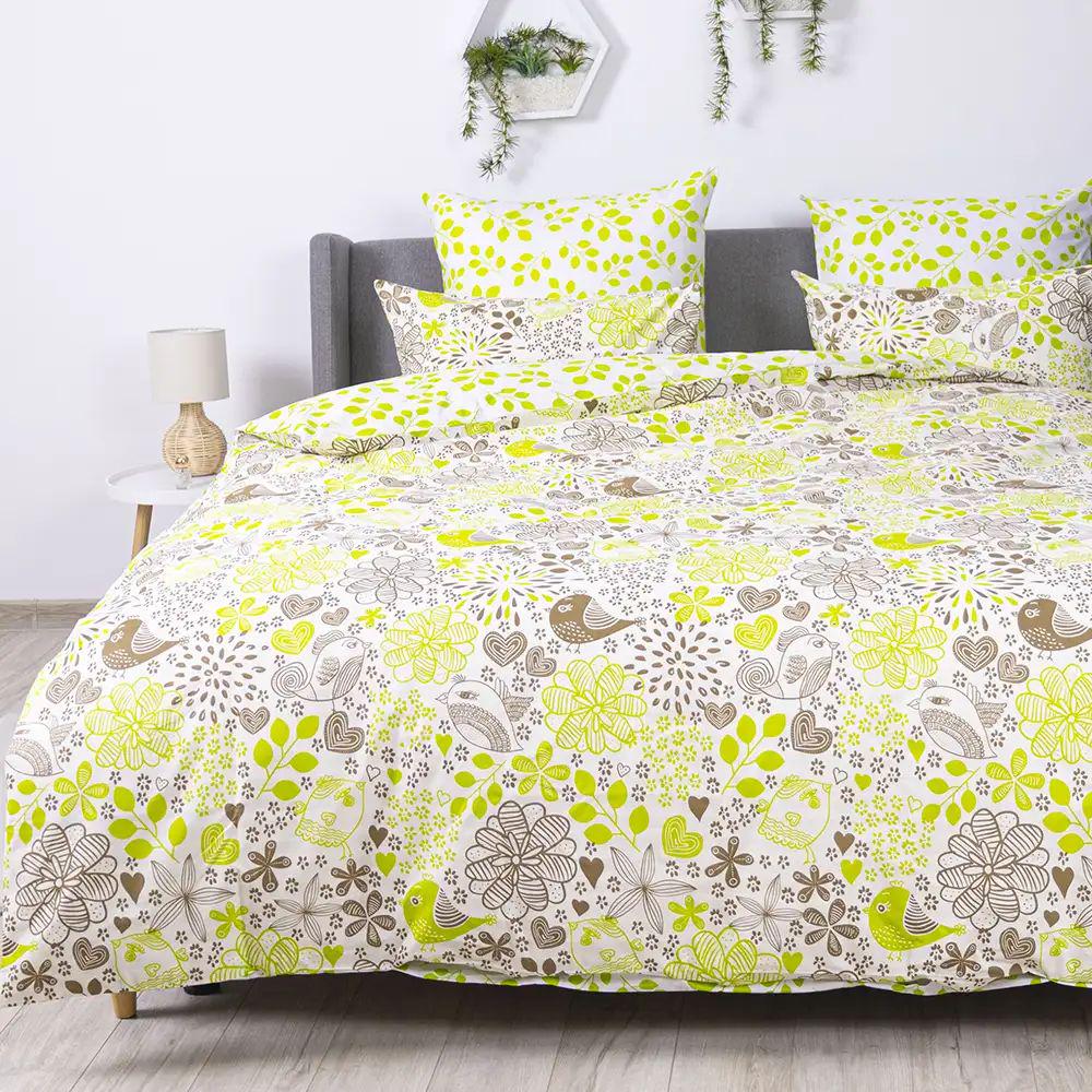 Комплект постільної білизни гіпоалергенний ТЕП APUS 115 г/кв. м євро з наволочками 70x70 см Зелений (12480200215)