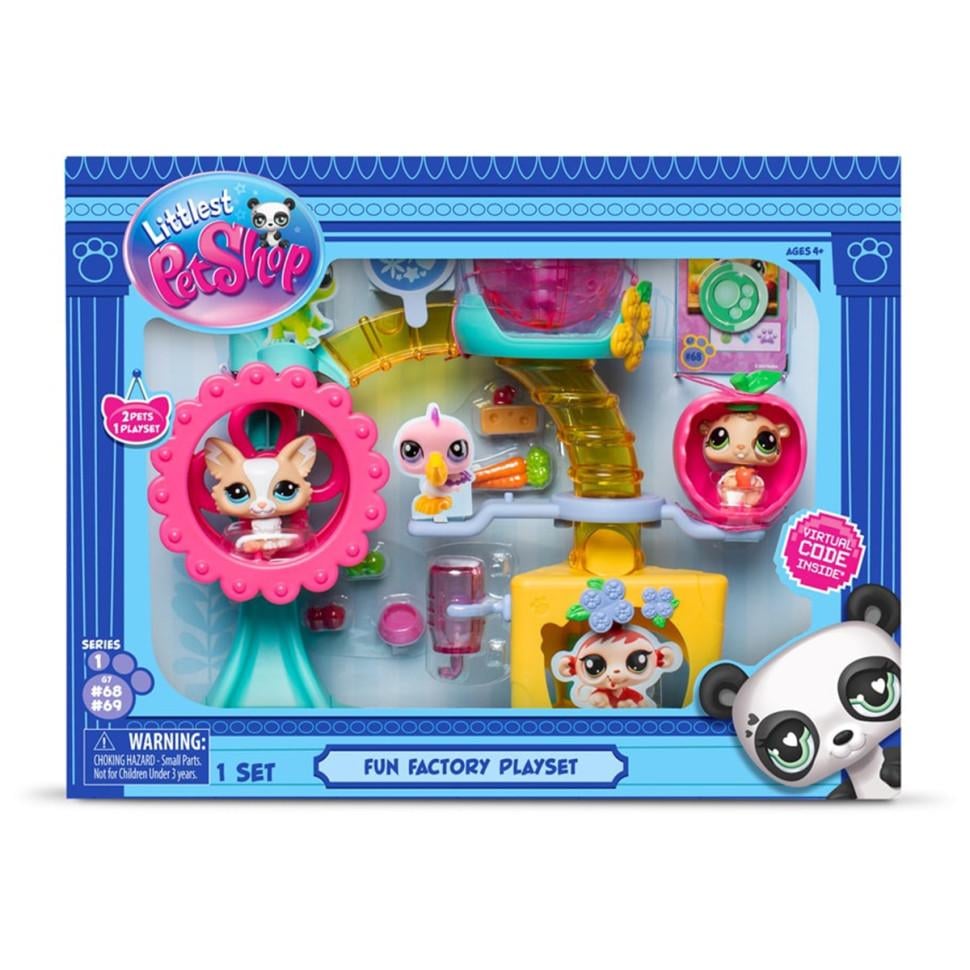 Ігровий набір Фабрика Розваг Littlest Pet Shop 00519 аксесуари 2 фігурки та фабрика