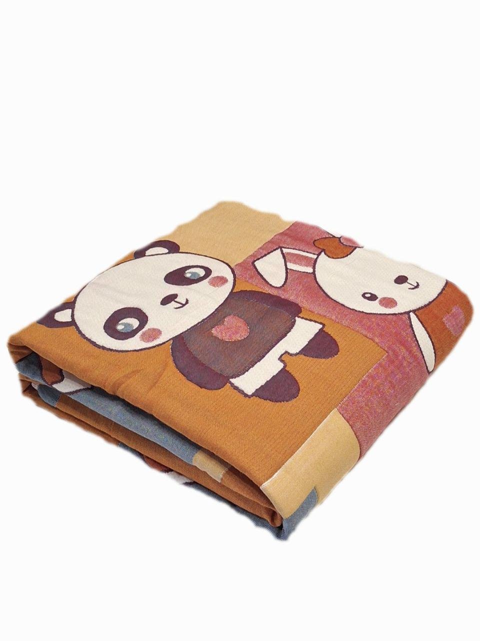 Покрывало муслиновое двустороннее Malloory Home Веселые зверята 120x150 см (1175)