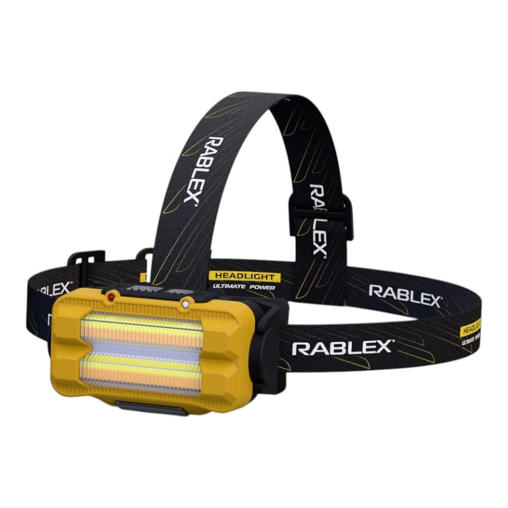 Фонарь налобный аккумуляторный светодиодный Rablex RB981 желтый+белый+красный 3хT6+4хCOB Sensor Type-C (48224422295006)