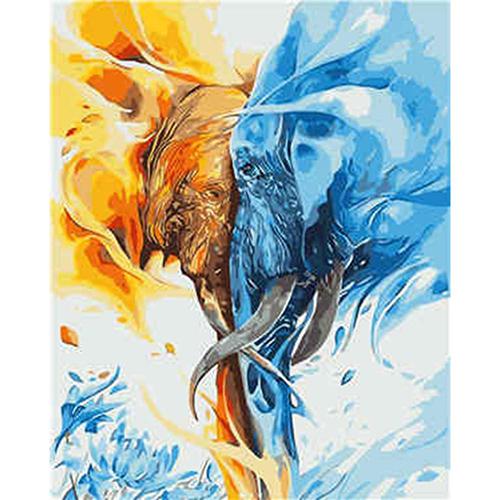 Картина по номерам Strateg Слоны 40x50 см (VA-0729)