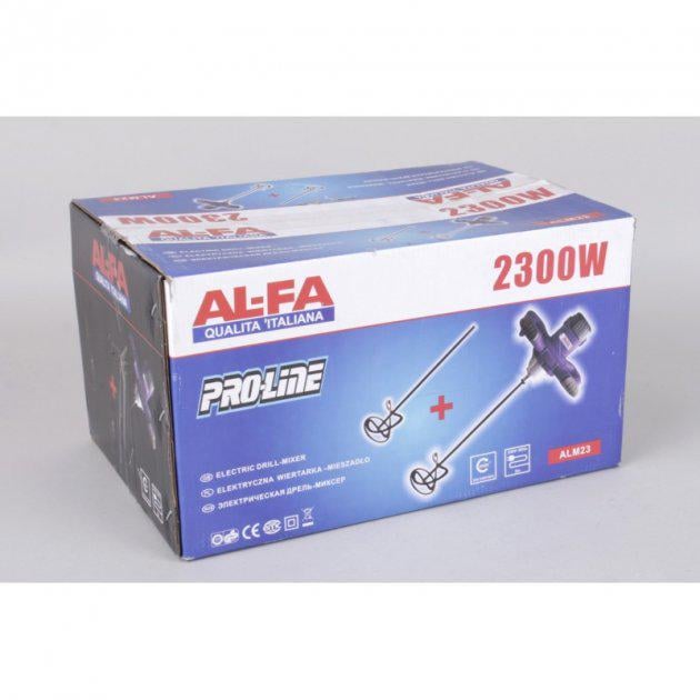 Миксер-дрель строительный AL-FA ALM23 2300 Вт 2 венчика - фото 10 Миксер-дрель строительный AL-FA ALM23 2300 Вт 2 венчика - фото 10