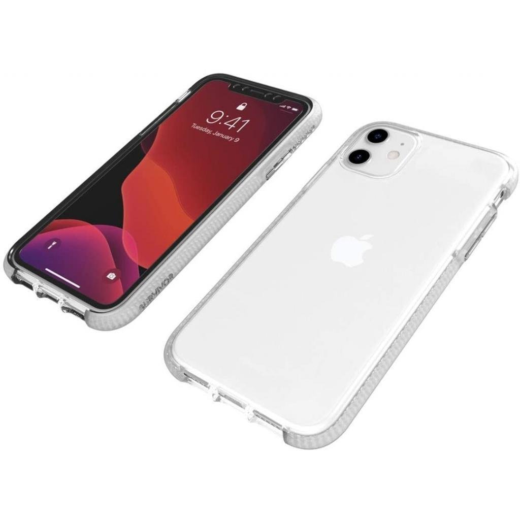 Прозрачный силиконовый чехол Griffin Survivor Clear Case for iPhone 11 (GIP-024-CLR) - фото 2