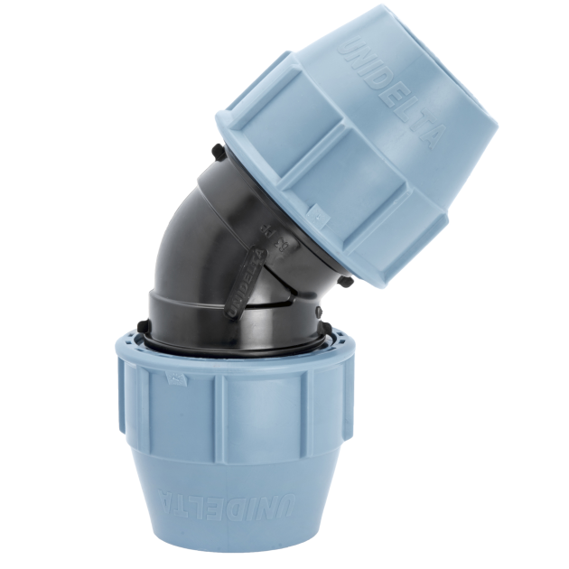 Уголок компрессионный Unidelta 1018 25 мм 45° с УФ-защитой (1018025000001)