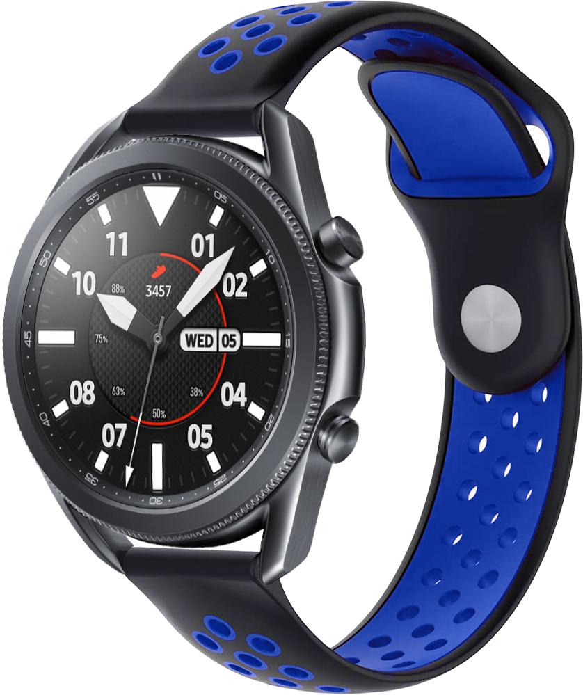 Ремешок Sport для Galaxy Watch 3 45 мм 22 мм Black/Blue (23044-43)