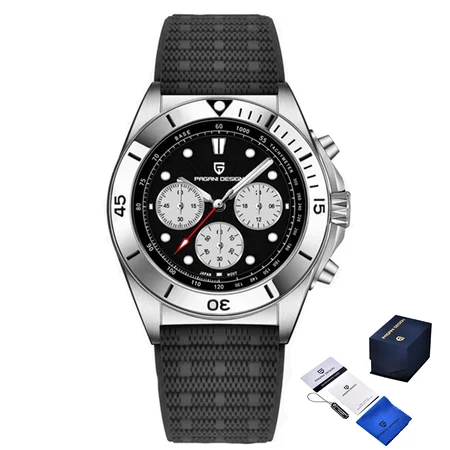 Наручные часы Pagani Design PD-1705-1 Silver-Black (1846)