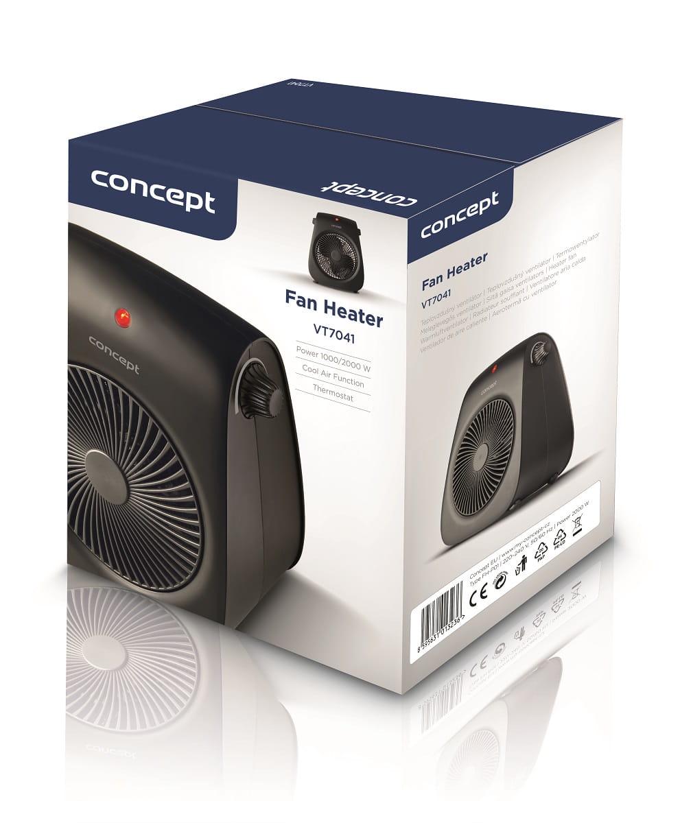 Тепловентилятор Concept VT7040 2000 Вт Черный - фото 4