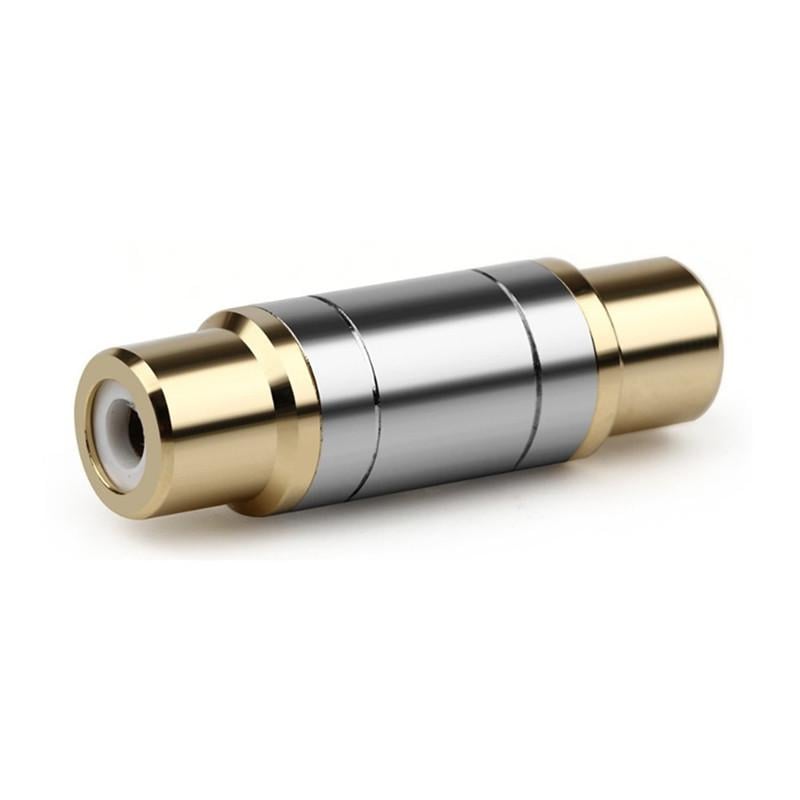 Перехідник-адаптер SUNROZ RCA-RCA F/F premium metal (A48550)