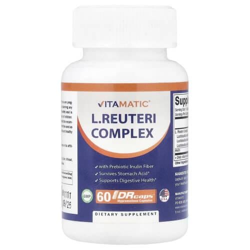 Пробиотики и пребиотики Vitamatic L.Reuteri Complex 60 Capsules (VMC-47377)