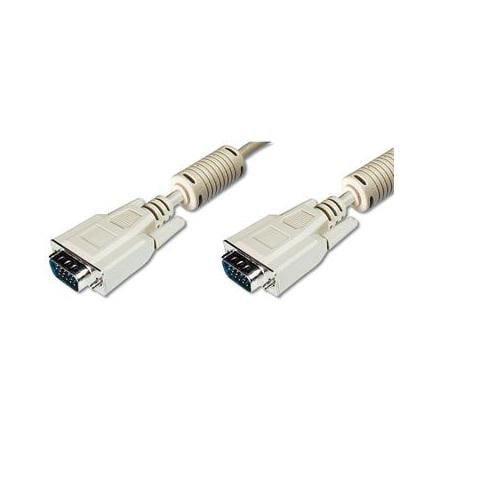 Кабель для передачи видеосигнала Assmann Assmann VGA HDDB15M/M 1,8 м Бежевый (AK-310103-018-E) - фото 1