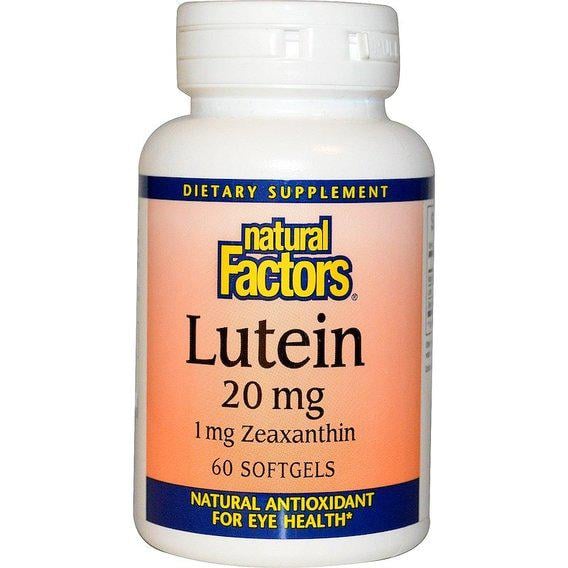 Лютеин Natural Factors Lutein NFS01032 20 мг 60 мягких капс. (000002273)