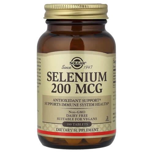 Селен Solgar Selenium 200 mcg 100 табл. (SOL-02541)