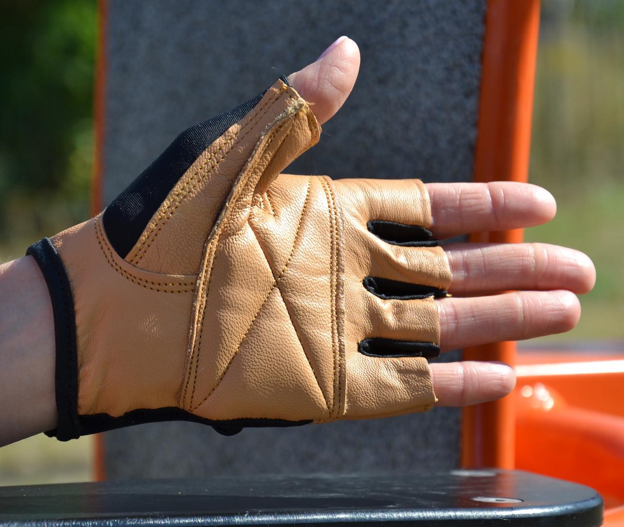 Перчатки для фитнеса MadMax MFG-444 Fitness XXL Brown (A-012616) - фото 8 Перчатки для фитнеса MadMax MFG-444 Fitness XXL Brown (A-012616) - фото 8