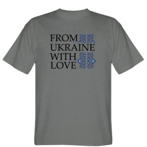 Футболка чоловіча From Ukraine With Love XL Темно-сірий (10513559-28-164012-XL) - фото 1