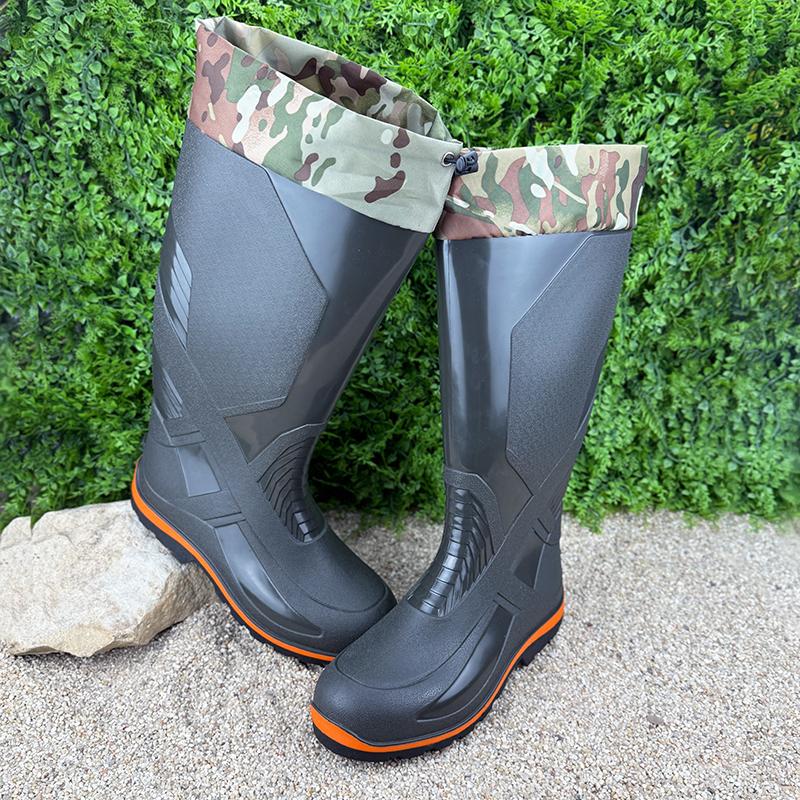 Чоботи чоловічі гумові з манжетою VS-005003-10 p. 42 27 см Темно-зелений