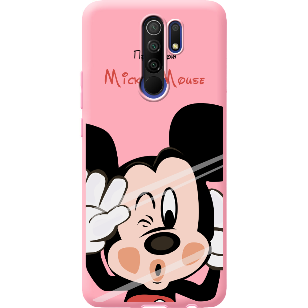 Чехол BoxFace Xiaomi Redmi 9 Mister M Розовый силикон (40233-cc58-41992)