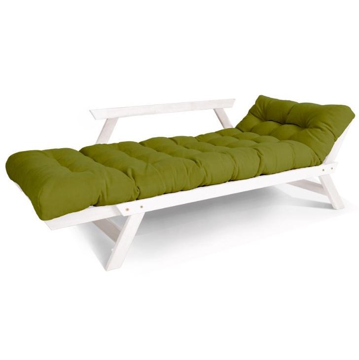Диван-футон раскладной Woodman Allegro из массива дерева Белый/Зеленый - фото 2 Диван-футон раскладной Woodman Allegro из массива дерева Белый/Зеленый - фото 2