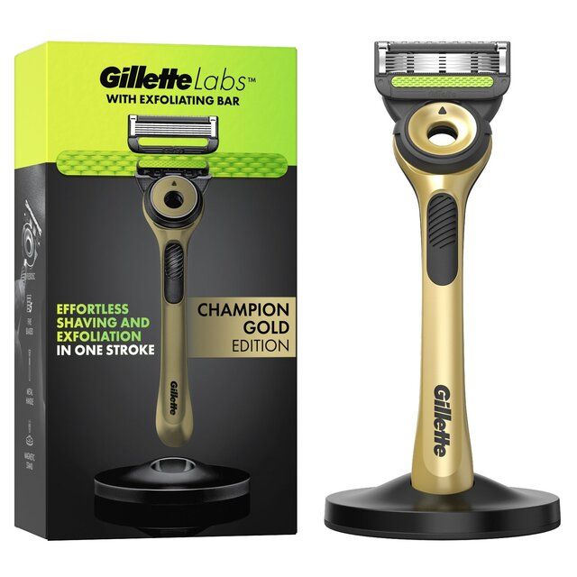 Станок для гоління Gillette Labs CHAMPION Edition 5 лез 1 картридж та кріплення Gold (29051170)